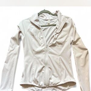 Light Beige Zip-Up Jacket